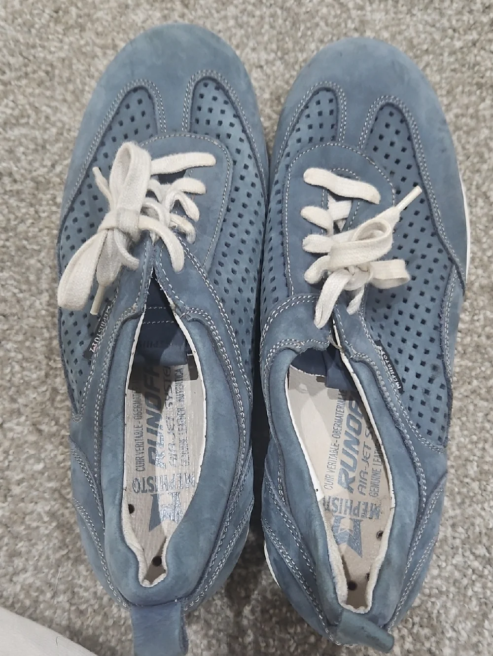 Mephisto Women's Yoana Oxford size US 9 Blue